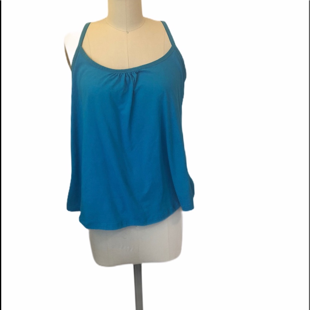 🦋2x (18-20) Turquoise Cotton Tank